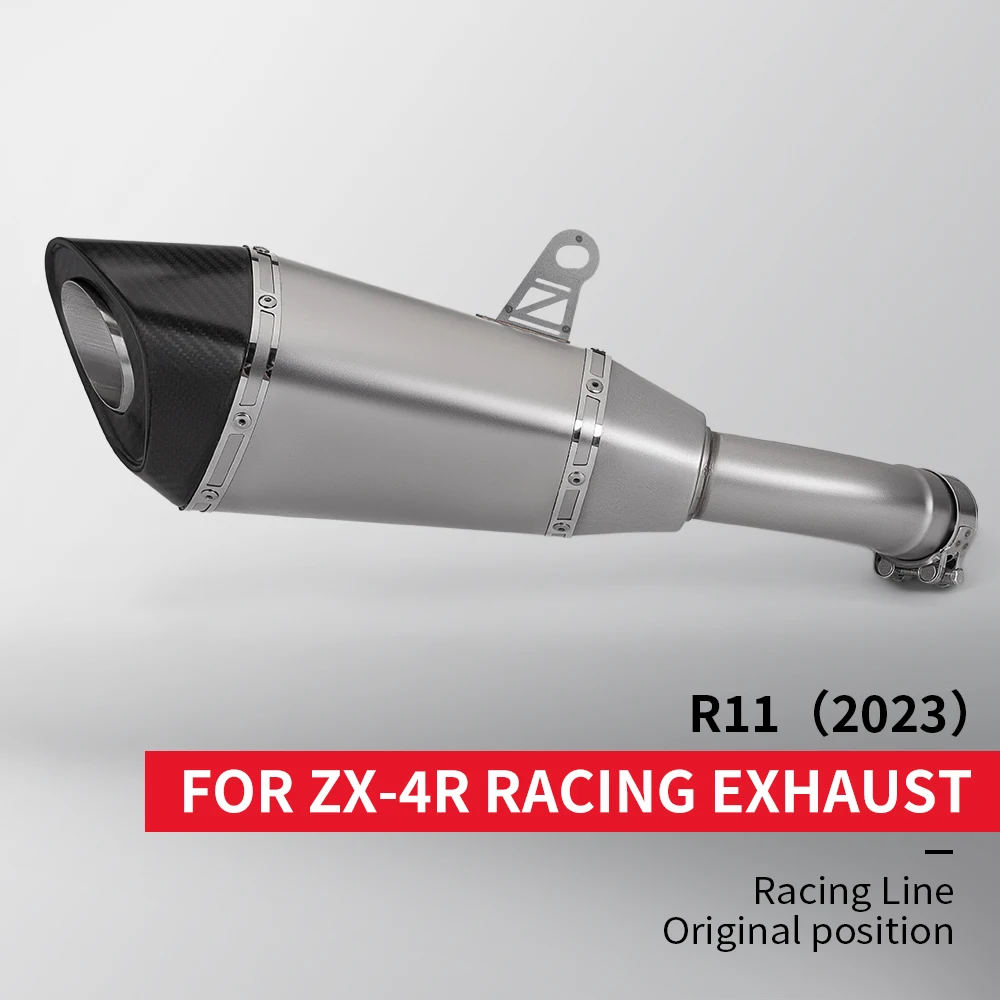 FOR zx25r zx4RR zx25RR 2023 Motorcycle Racing Performance Exhaust Racing Line Original Location Motorcycle Muffler