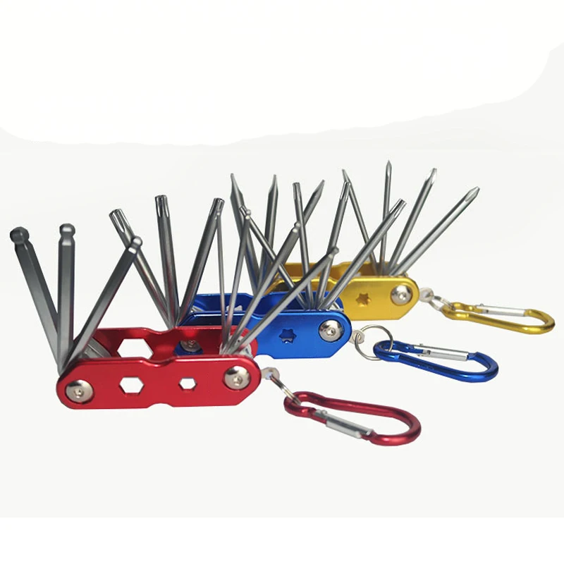 

Folding Portable Hexagonal Wrench Set Metal Metric Chave Torx Allen Key Hex Screwdriver Wrenches Hand Tool Llave Hexagon Spanner