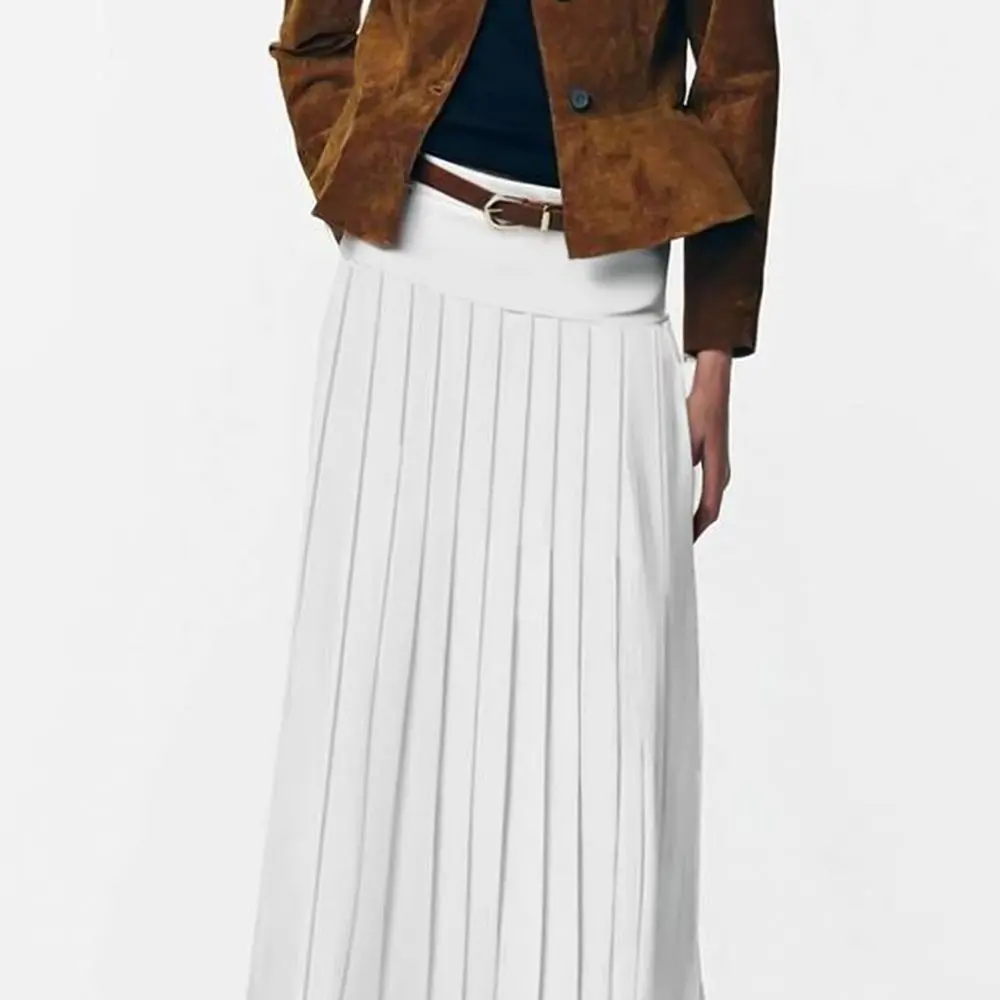 

Autumn Women's Casual Mid-Length A-Line Skirt Comfortable Fit Regular Waistline Skirts Fashionable Elegant