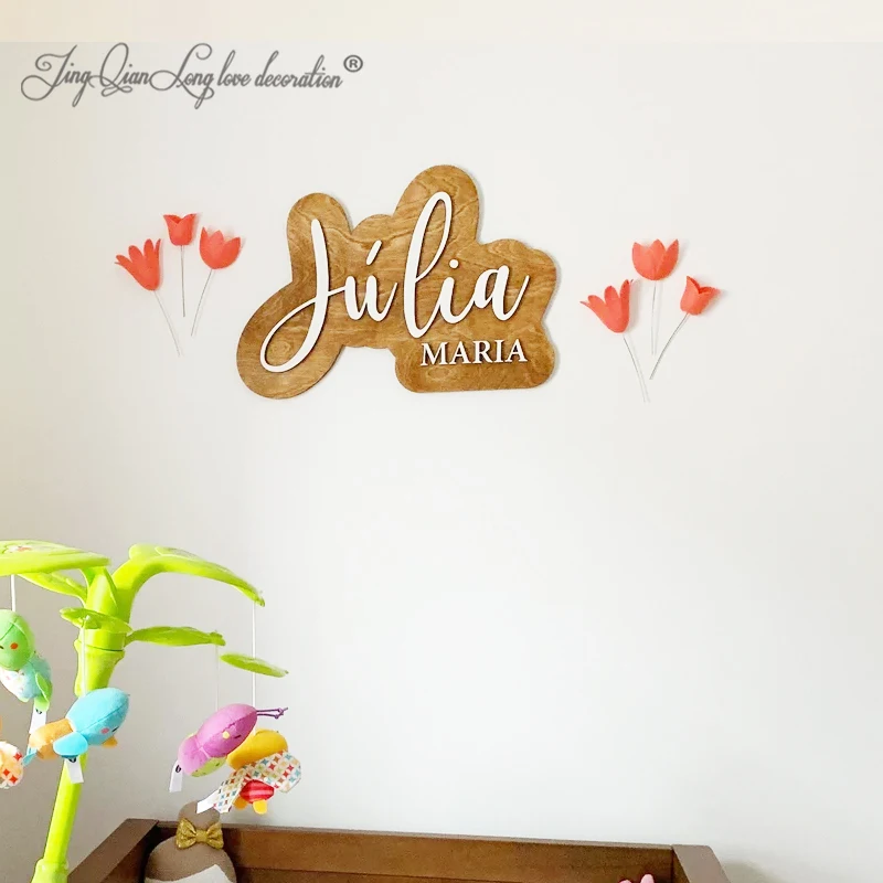 Custom Wood Nursery Name Sign, Custom Nursery Sign, Wooden Name Sign, Wood Sign, Wood Decor, Nursery Decor, Wooden Baby Names,