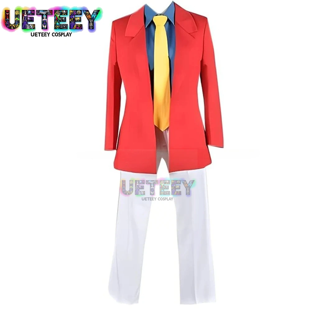 

UETEEY Customize Anime Lupin the Third Cosplay Costumes Uniforms Halloween Party Costume Adult Custom