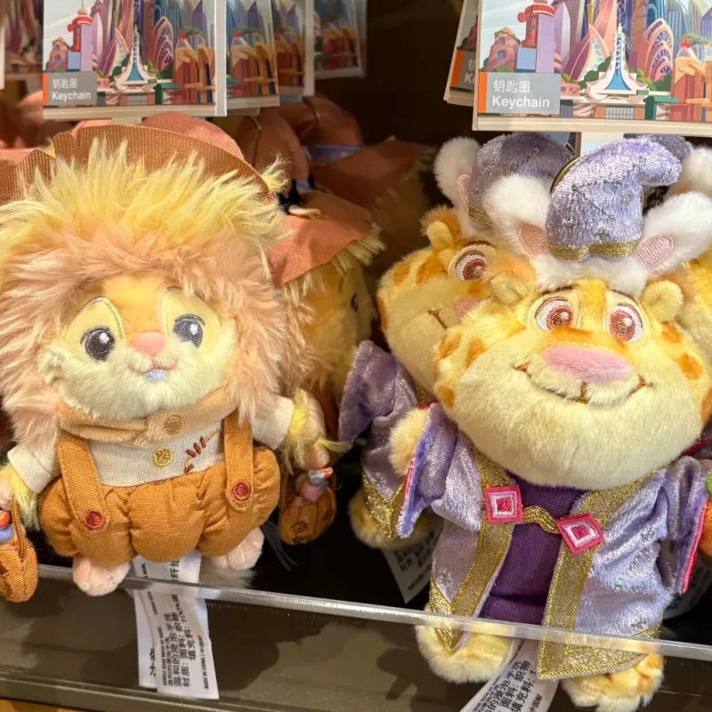 Genuine Disney Zootopia Halloween Series Plush Pendant Judy And Nick Plush Doll Backpack Book Bag Keychain Pendant Gift Toy