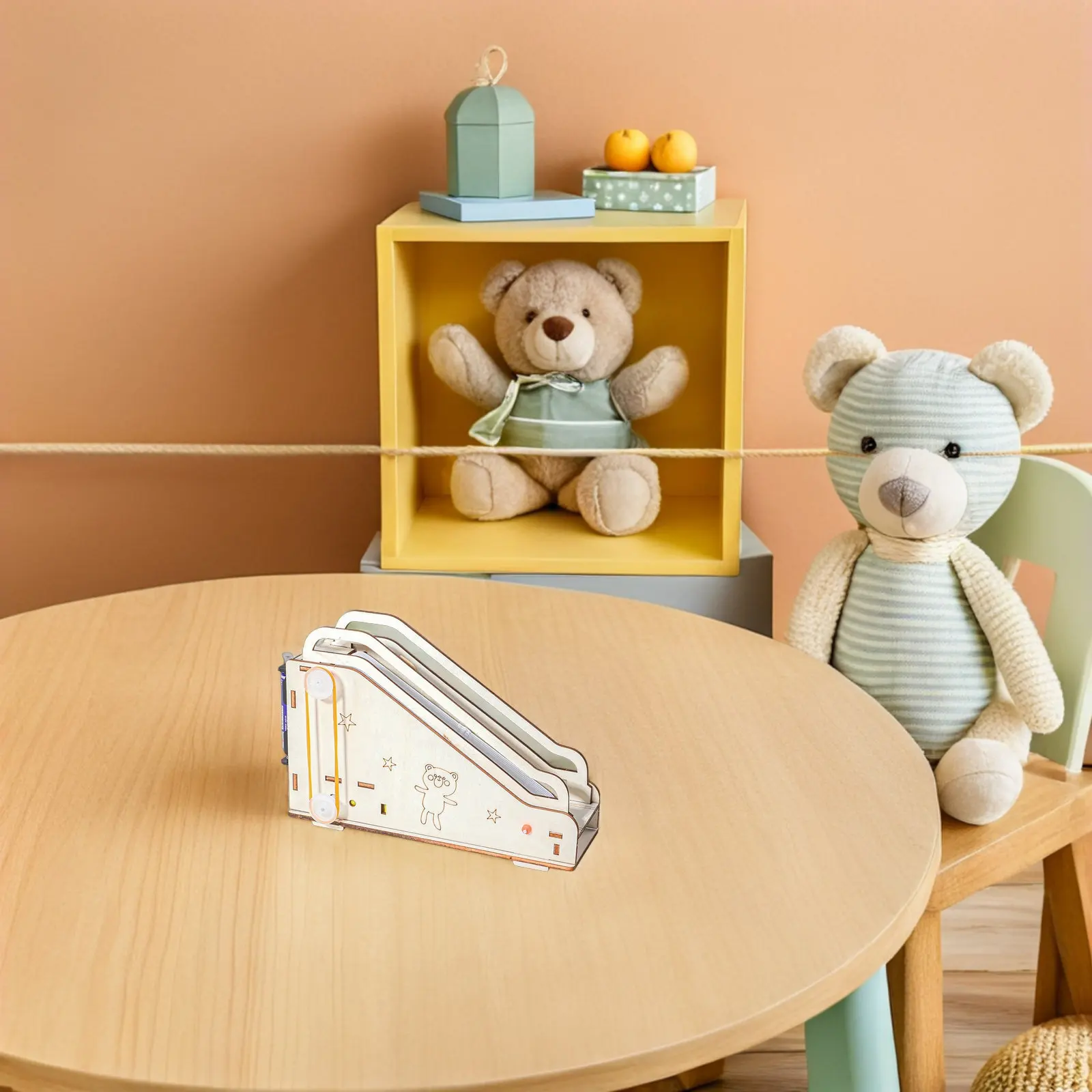 

Набор для сборки деревянного электрического эскалатора, детский набор для экспериментов с электрическими цепями, развивающий обучающий комплект