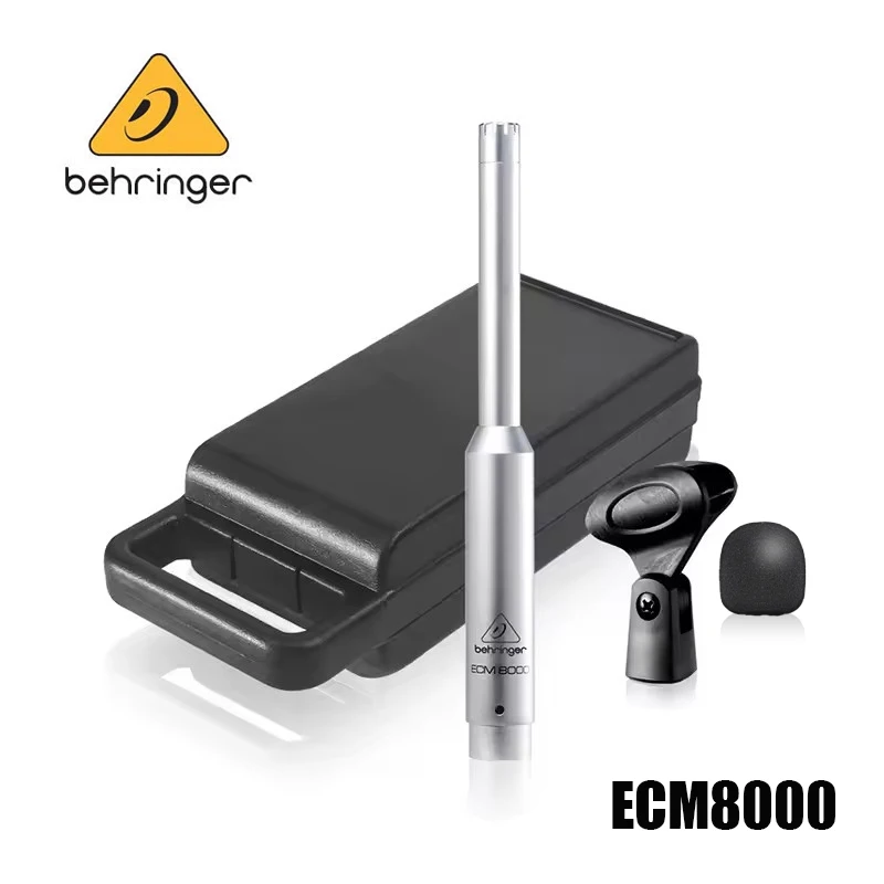 Micrófono de prueba capacitivo omnidireccional profesional BEHRINGER ECM8000 para estudio de grabación de alta definición y campo abierto