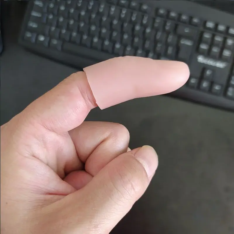 Index Finger Protection Silicone Protective Cover Injury Wear Resistant Anti Slip Finger Protection Cover Fingers and Fingers