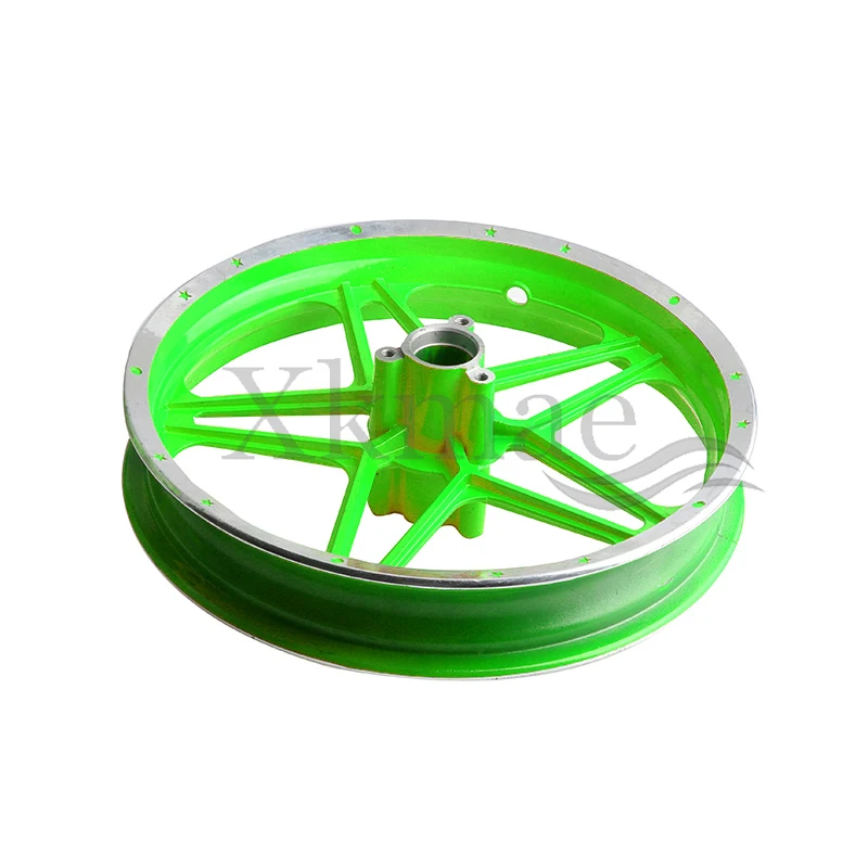 2.50-10 high quality aluminum alloy 2.50-10 inch front wheel and rear wheel set of rim wheel hub assembly