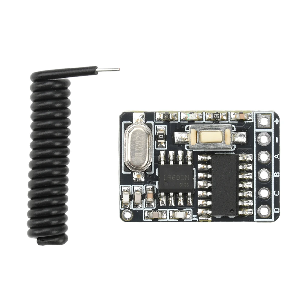 Commutateur de télécommande sans fil 4 canaux 433Mhz, Module récepteur de Code d'apprentissage RF DC 3-5V 4CH, Interlock autobloquant pour Jogging
