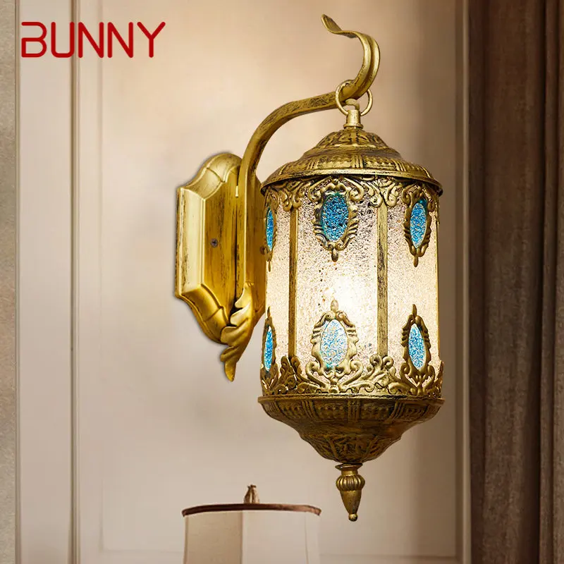 BUNNY Mediterranean Bohemian Style Wall Lamp Interior Creative Light Sconce LED Decor for Home Bedroom