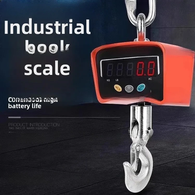 Electronic crane scale, portable 500KG kg, industrial hook scale, driving scale