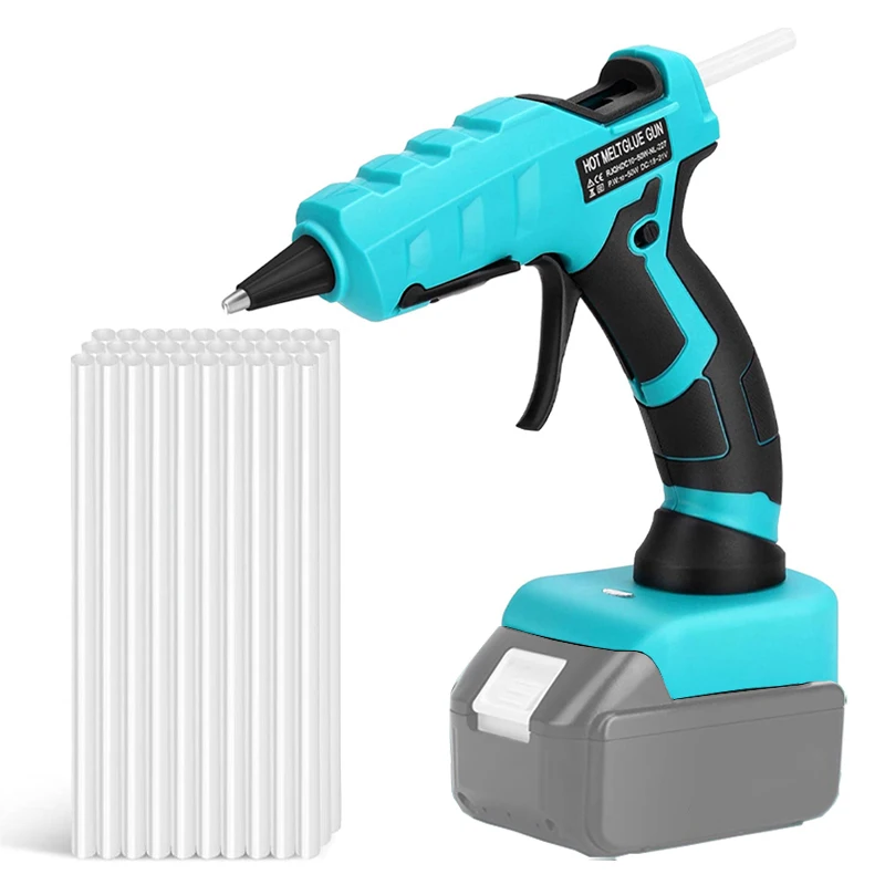 

For Makita 18V Li-ion Battery Cordless Glue Gun 7mm Glue Stick Quick Preheat Hot Melt Glue Gun for Makita BL1830 BL1850