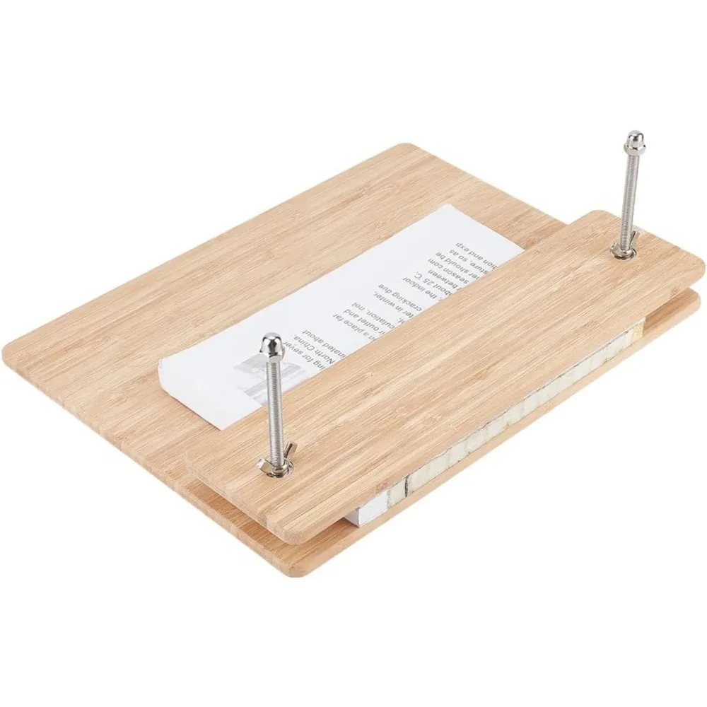 

15 × 11 Inches Book Press Bamboo Bookbinding Press Portable Book Binding for Handmade Bookbinding Flower Pressing making kit