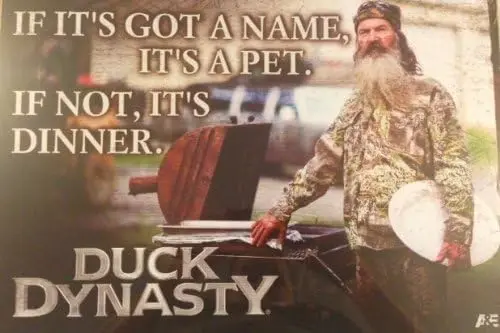 A&E Duck Dynasty Tin Sign 17