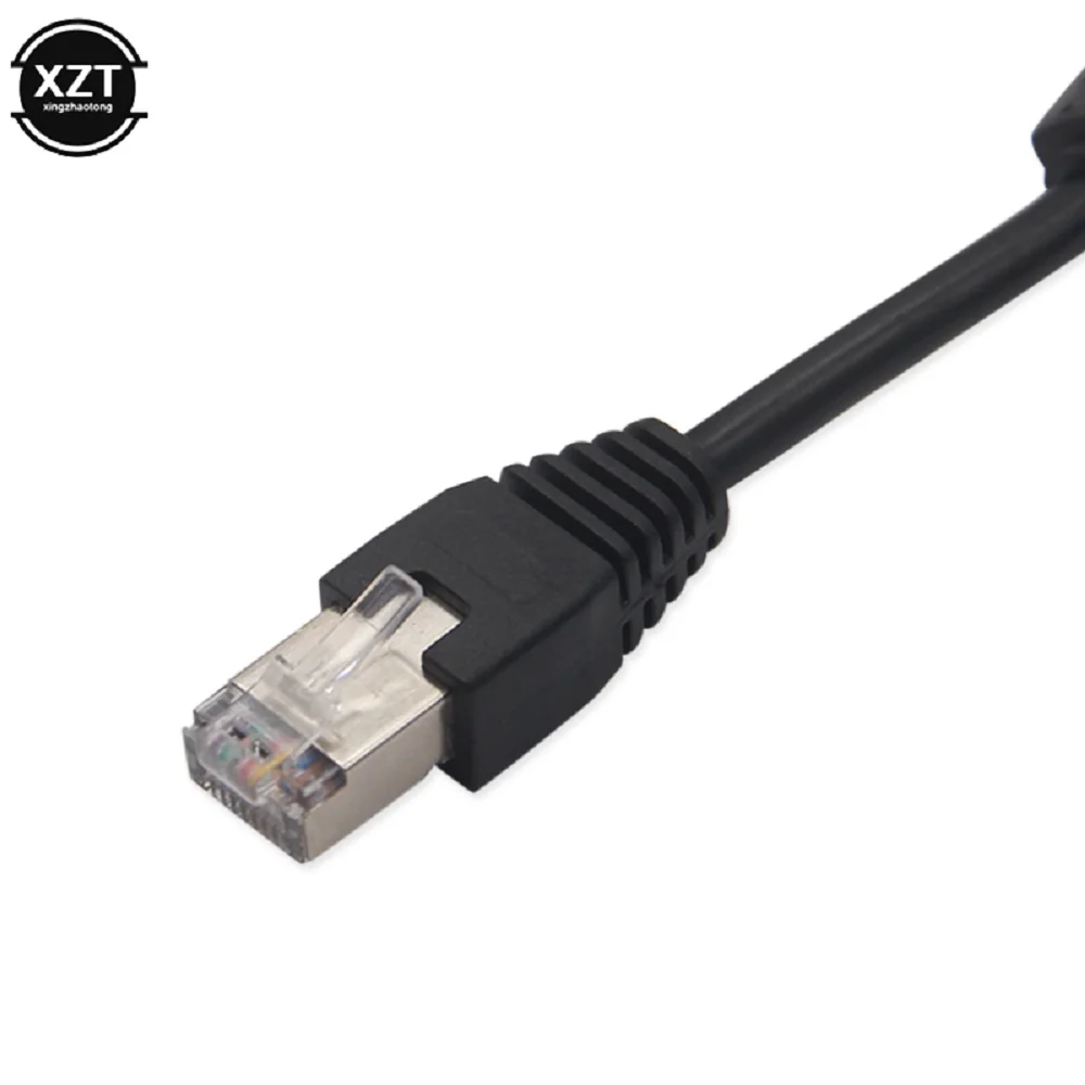 RJ45 1 Male 2 Female Socket Port LAN Ethernet Network Splitter Y-shaped Stable Transmission Network Lead Extension Cable