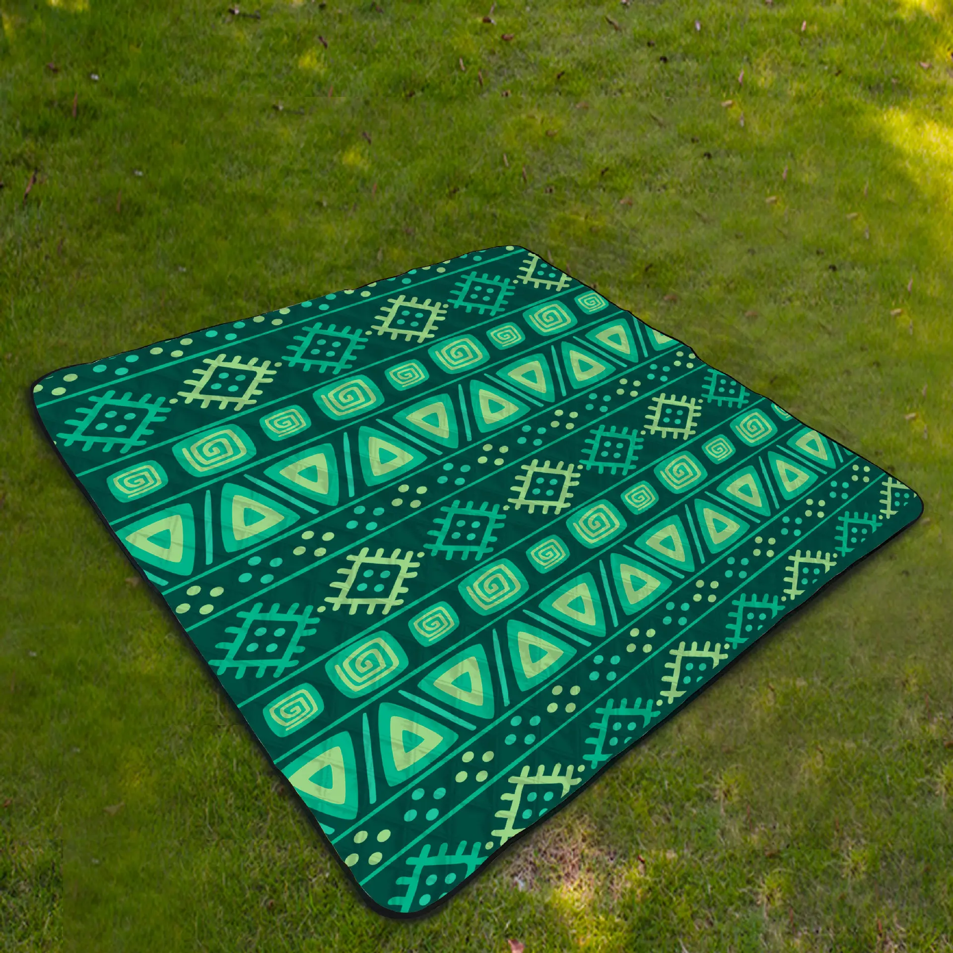 надувной матрас Cool mat - Retro Style Moistureproof Picnic Mat, Portable Foldable Ground Sheet for Solo Travel Beach 캠핑매트