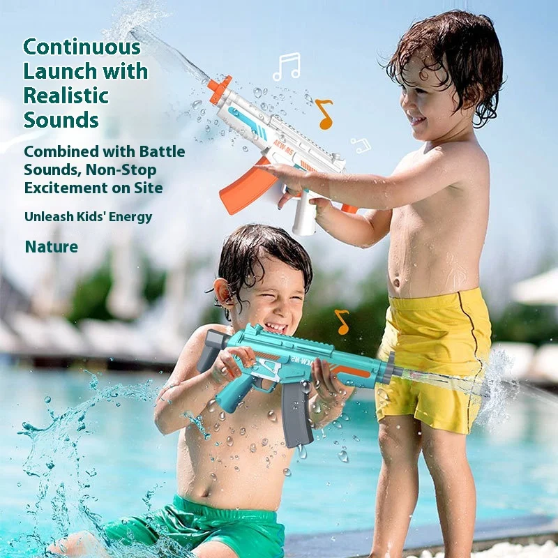 

Mp5 Electric Water Gun Water Spray Toy With Ultra Long Range Continuous Outdoor Parent-Child Water Fight And Play Summer Game