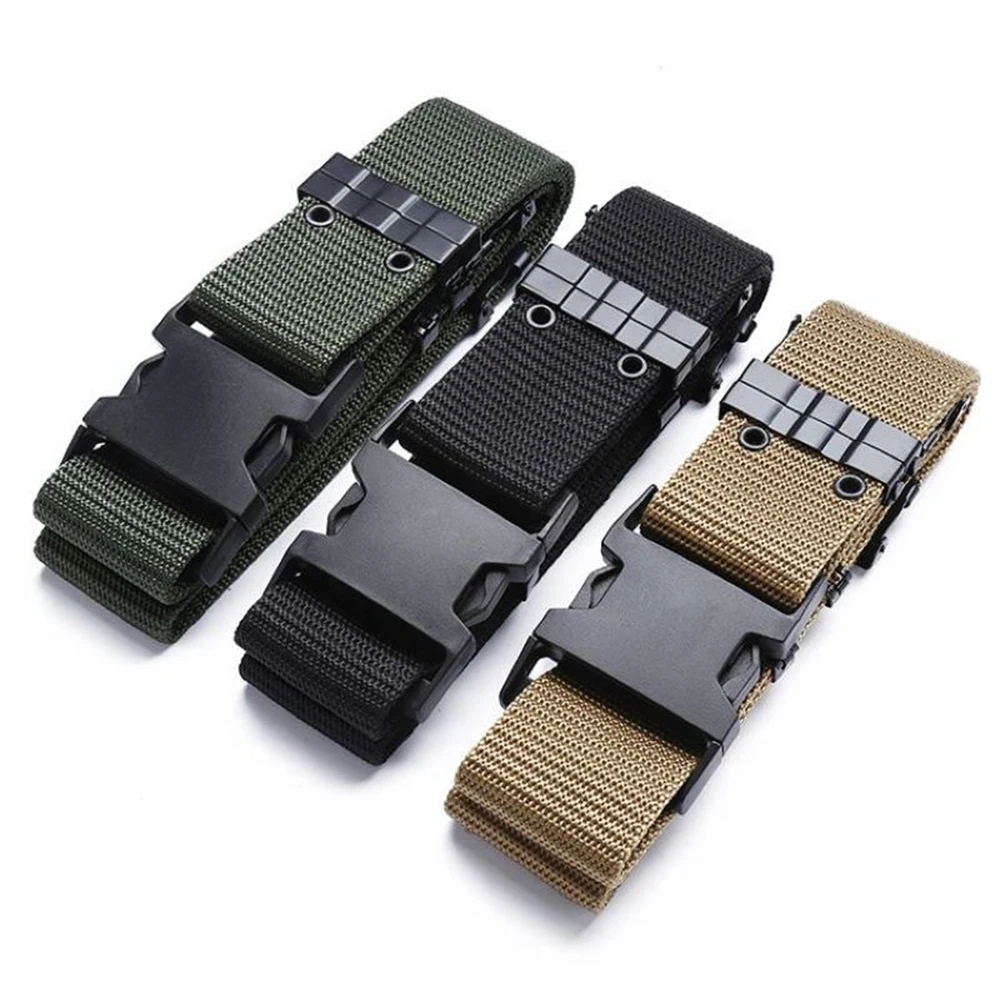 Tactical Quick Release Belt Outdoor Sport Men's Oxford Cloth Belt Hunting Multi Function Combat Belt