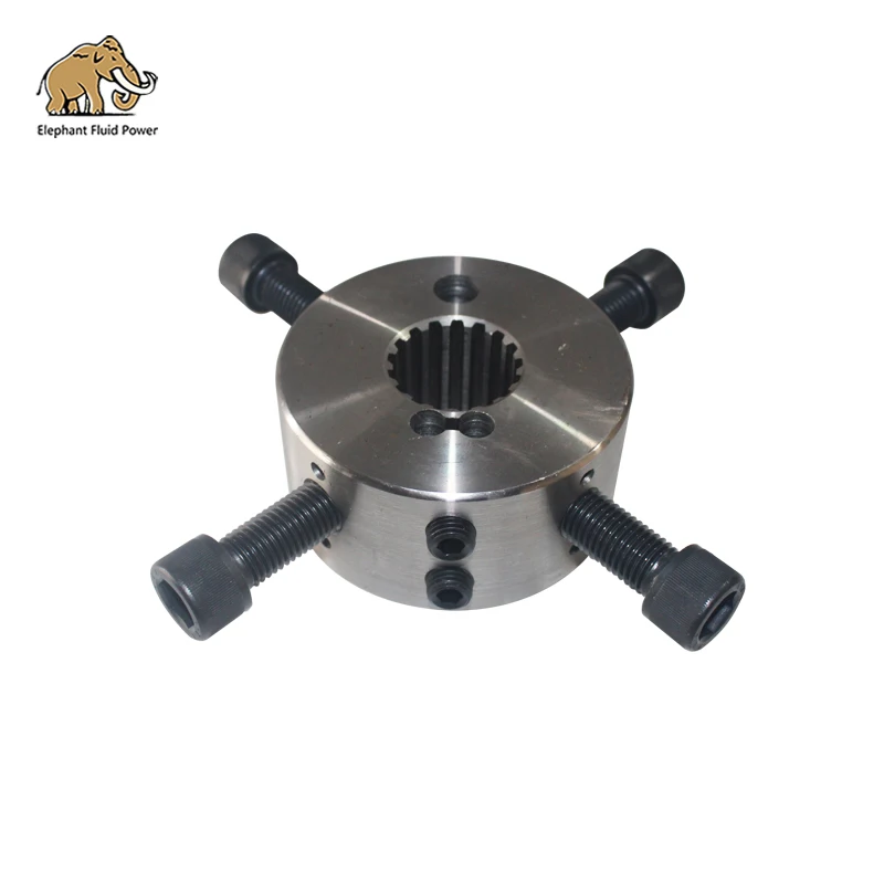 

Excavator Hydraulic Pump Parts Coupling Flexible Rubber Coupling Spline 7# 20cm 4Hole