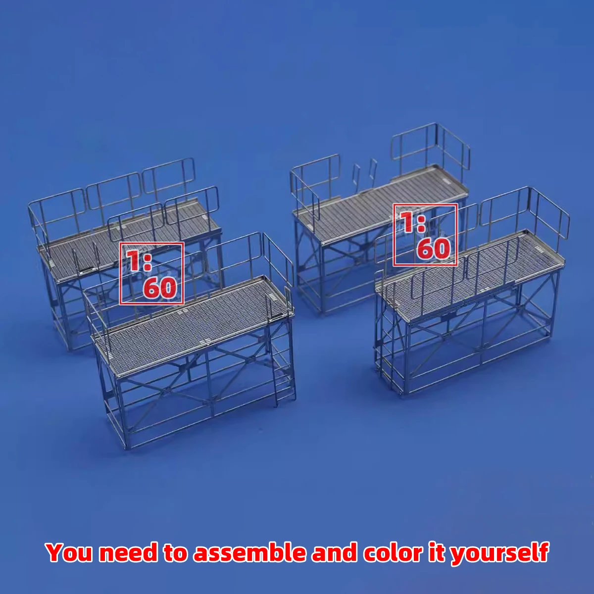 1/60 PE Scale Model Kit Maintenance Ladders Climbing Ladder Scaffold Computer Sand Table Diorama Models for Robot Mech Model PG view 4