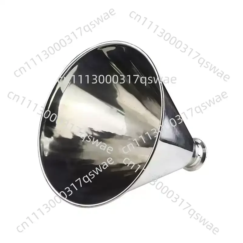 304 Stainless Steel Food Machinery Funnel Conical Hopper Large Diameter Feeding Blanking Sanitary Funnel 7 Liters