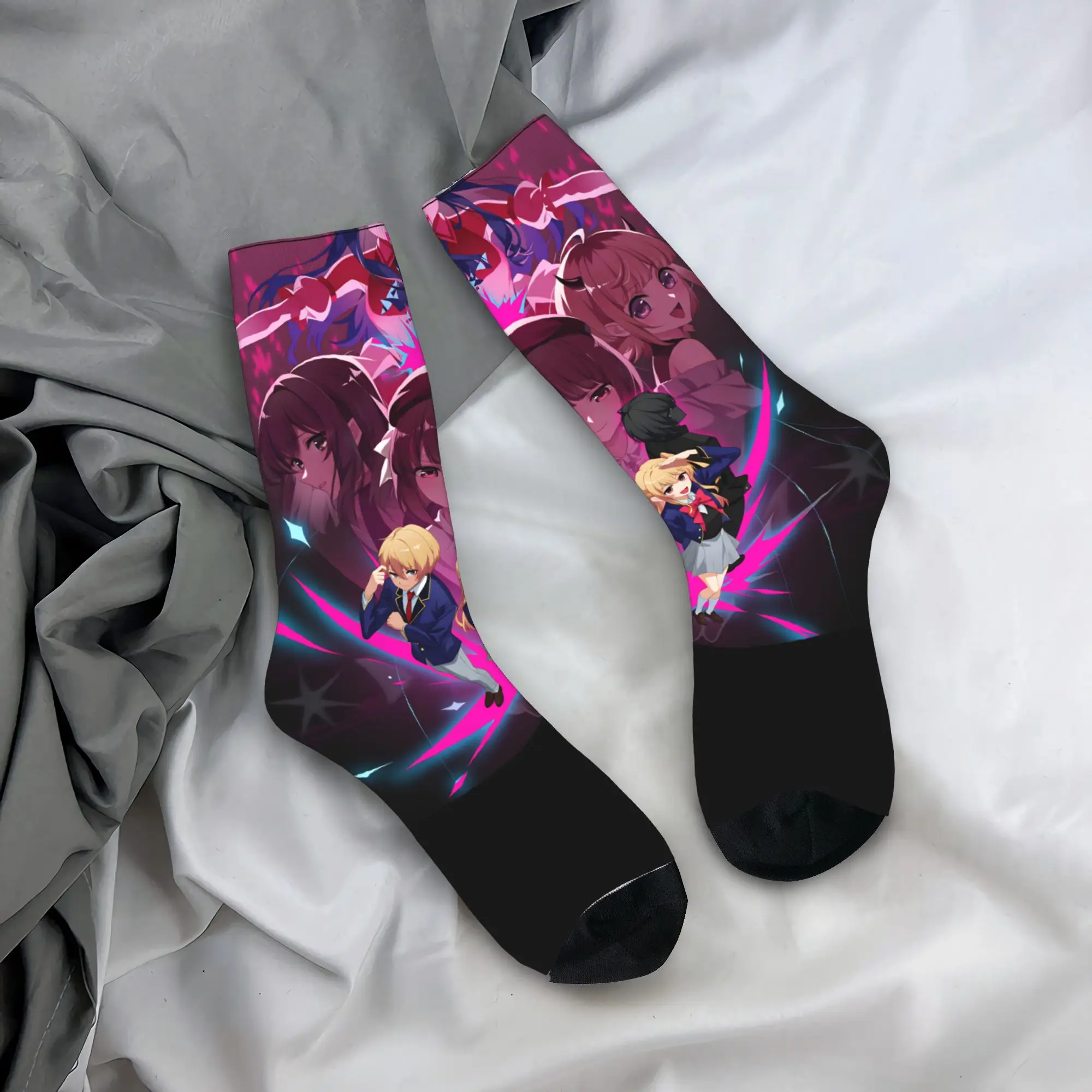 

Anime Oshi No Ko Ai Hoshino Socks Kawaii Stockings Autumn Non-Slip Women Men Socks Comfortable Design Skateboard Socks