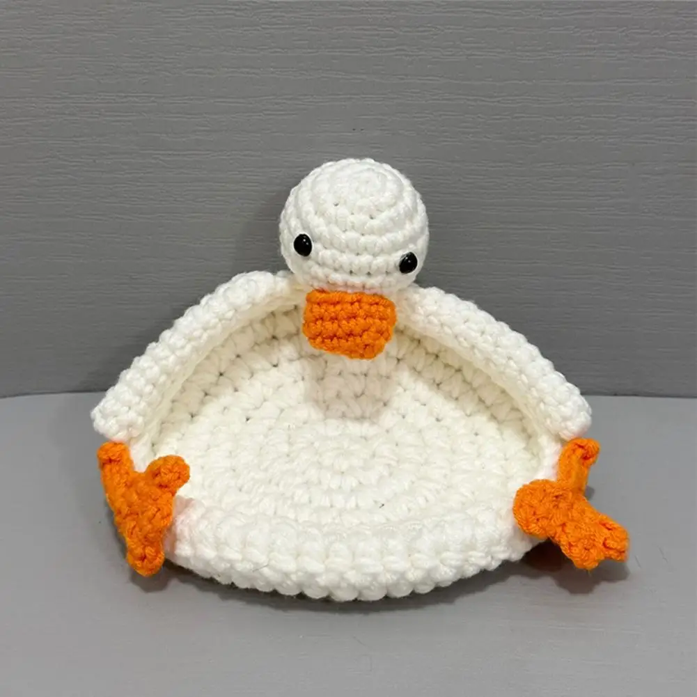 Coaster Duck Panda Crochet Coaster Set Heat-resistant Non-slip Table Protector Handmade Mug Holder for Kitchen Countertop Coffee