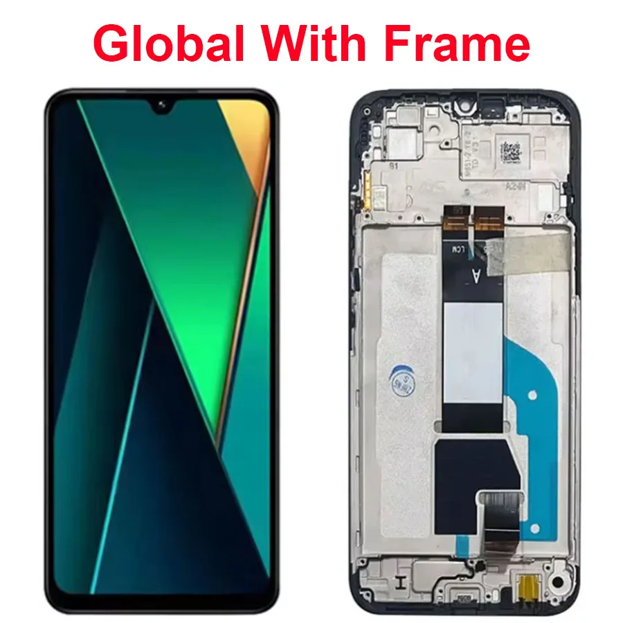6.9'' Ekran LCD z panelem dotykowym i digitizerem do Xiaomi Redmi 15C 4G, części zamienne do Xiaomi Redmi 15C, ekran z ramką — zdjęcie produktu 6