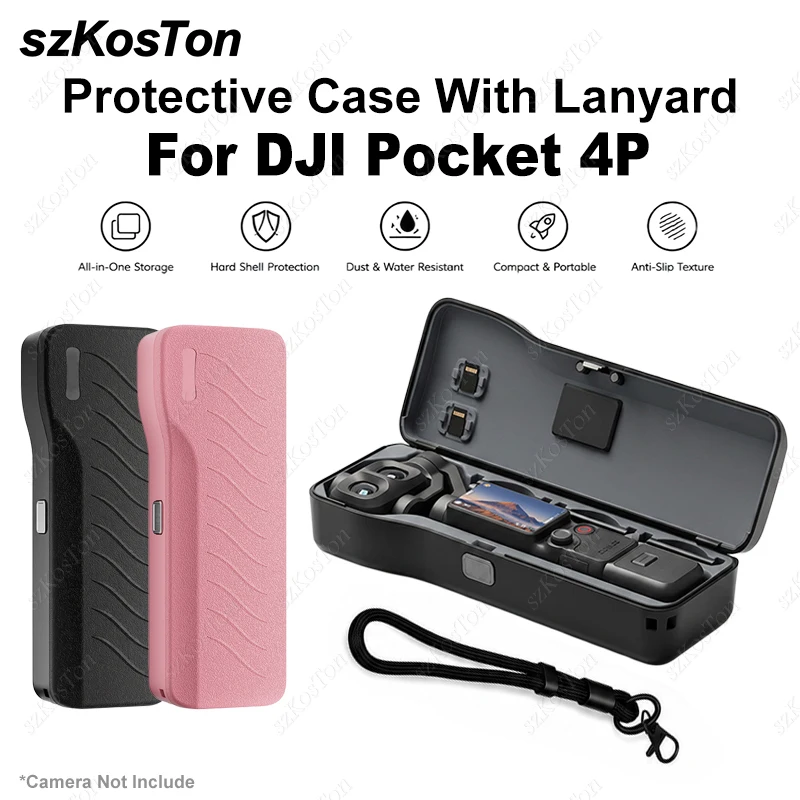 Protective Case for DJI Osmo Pocket 4P Anti-Dust Handheld Gimbal Box With Lens Filter Slots for Pocket 4P Accessories