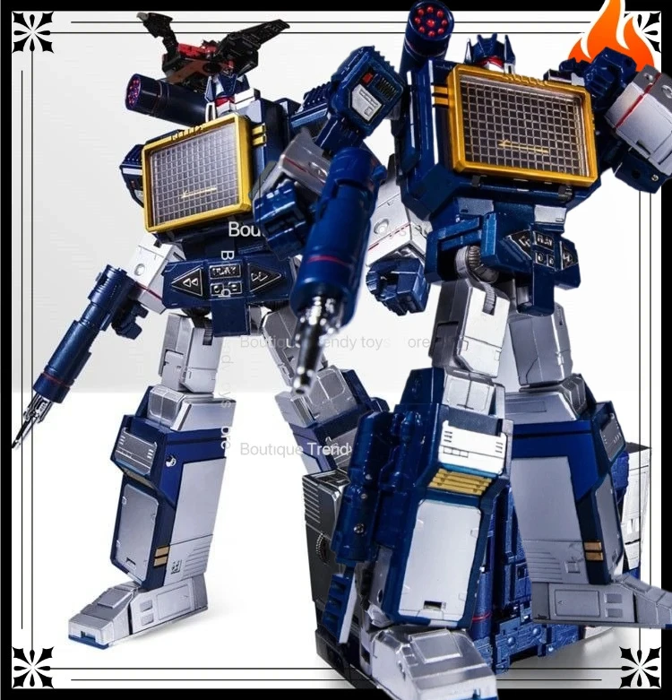 【En stock】Modèle de robot transformable en alliage THF 01J, enregistreur sonore, 6 bandes magnétiques, figurine d'action à collectionner, cadeau