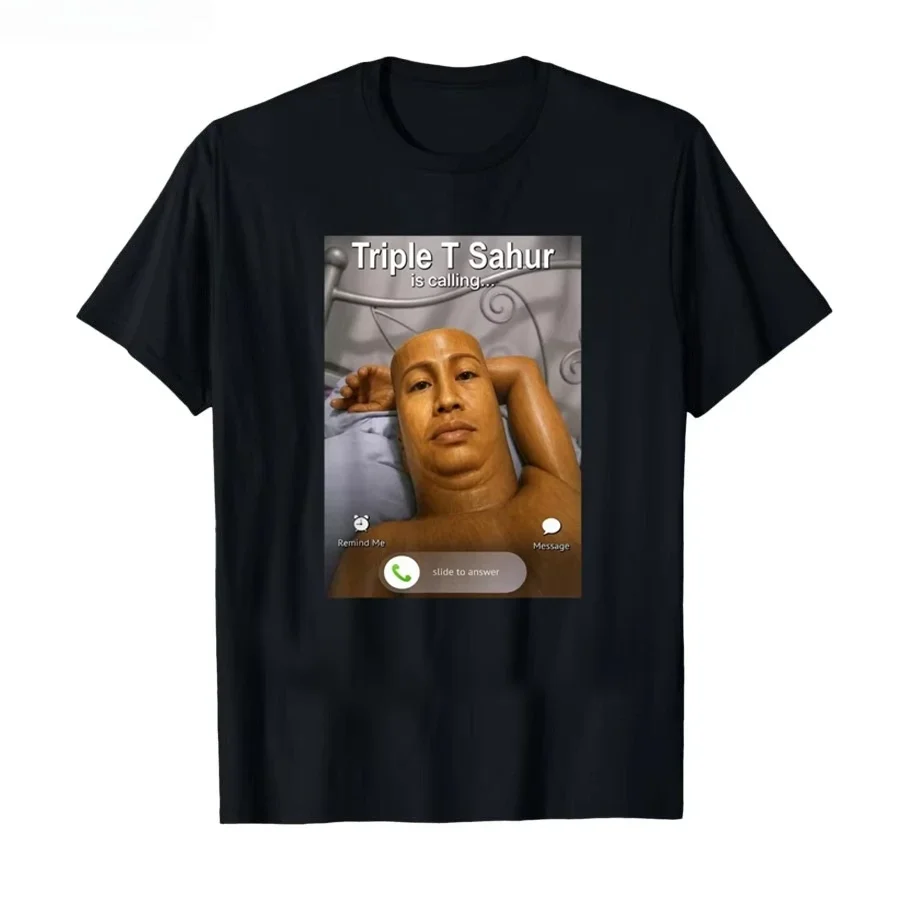 Funny Triple T Sahur Is Calling Funny Brainrot Meme T-shirt for  Women  Tee Shirts Short Sleeve Tops Y2K T-shirt Free Shipping