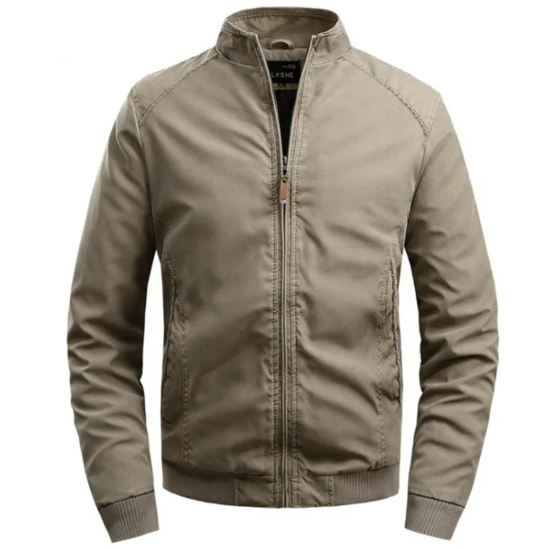 

New clothing coat male coat fit high quality male spring clothing man jackets zipper warm cotton-padded Casual jacket