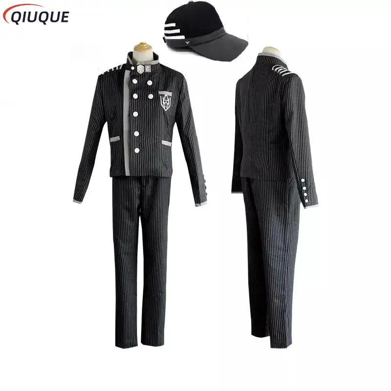 Danganronpa V3 Killing Harmony Saihara Shuichi Cosplay Costume + Hat