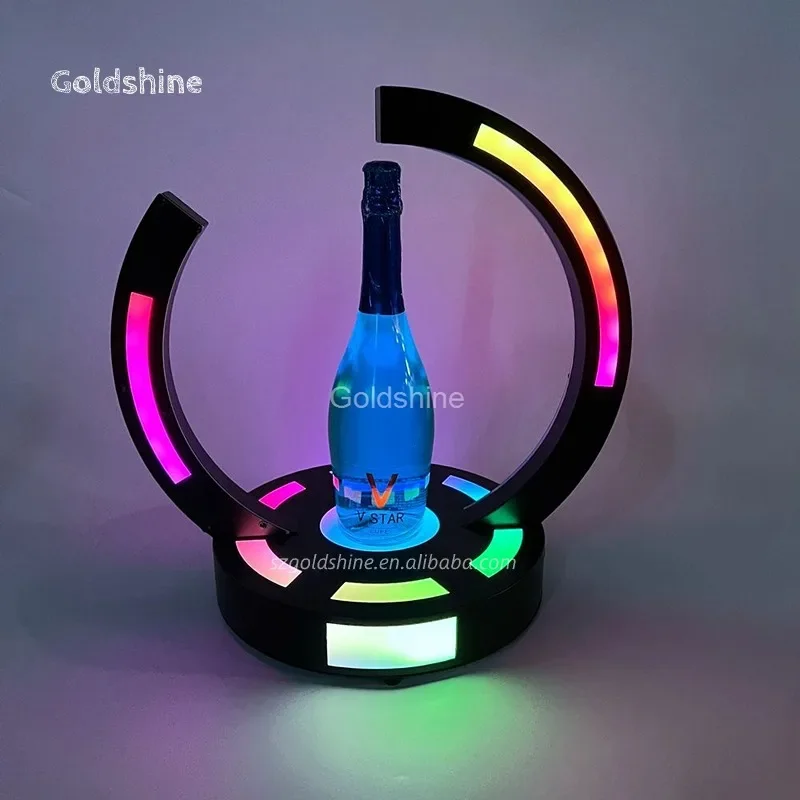 

Custom Acrylic Single Wine Glorifier Light Base LED Vip Champagne Bottle Holder for Party for Nightclub Display