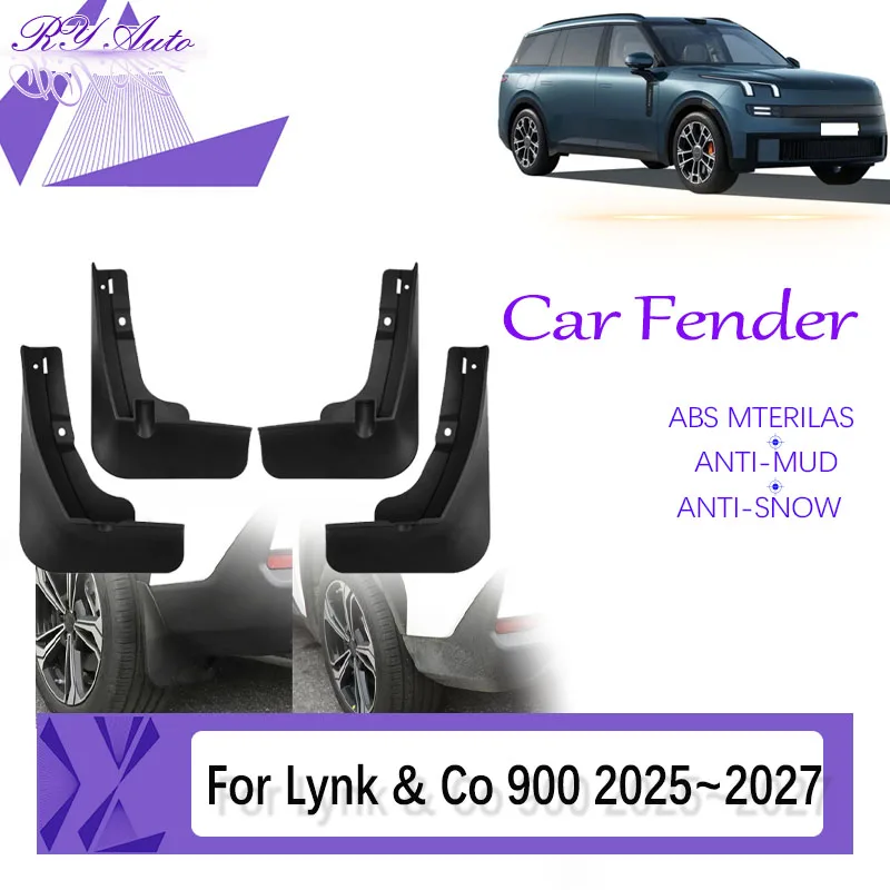 

Автомобильное брызговик для Lynk & Co 900 L946 2025 2026 2027, защита от брызг, брызговики, закладки из АБС-пластика, переднее и заднее колесо, автоаксессуары