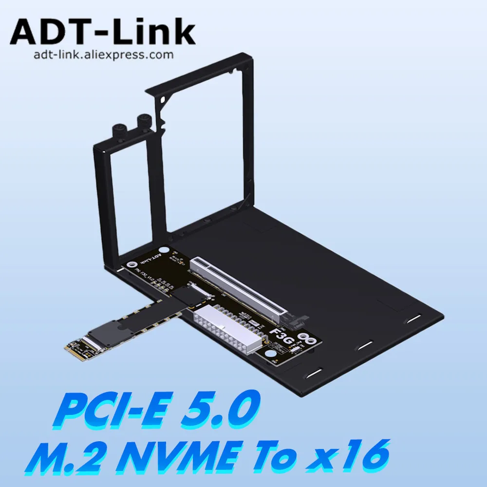 

ADT PCIe 5.0 F3G Laptop Graphics Card External To M.2 NVMe Docking Station FFC Low Consumption Support NUC STX ITX Motherboard