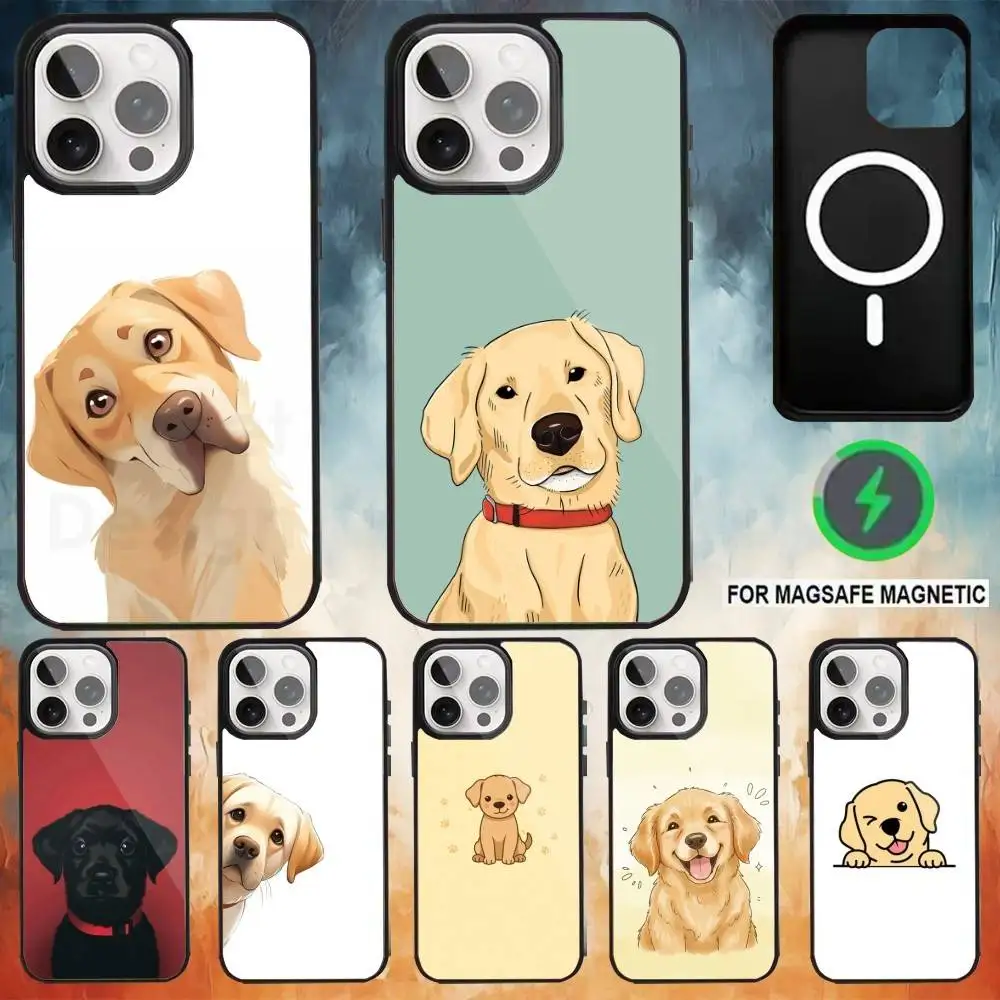 

Labrador Dog Phone Case For iPhone17,16,15,14,13,12,11 Plus,Pro Max Magnetic Magsafe Wireless Charging