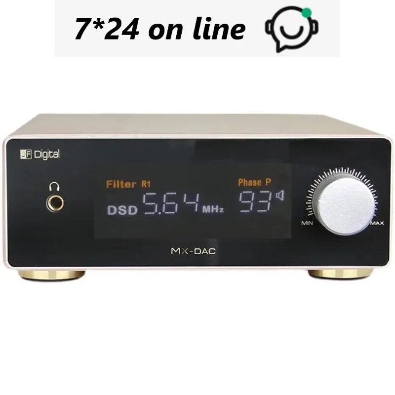 JF Digital MX-DAC مزدوج CS43198*2 + CT7302 DAC + ساعة مزدوجة منخفضة الطور للغاية 32 بت/384 كيلو هرتز DSD512 DAC