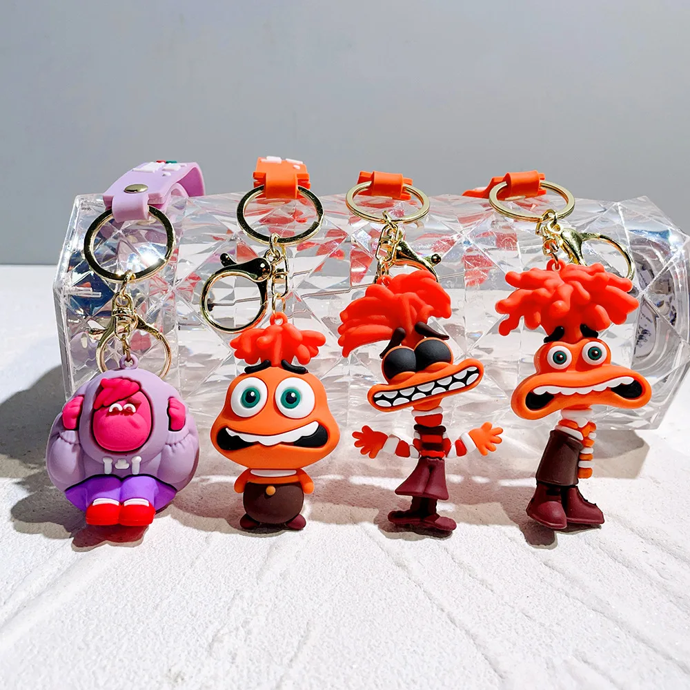 New Inside Out Brains Cute Amy Bobbill Dr. Worry Keychain for Men and Women Charms