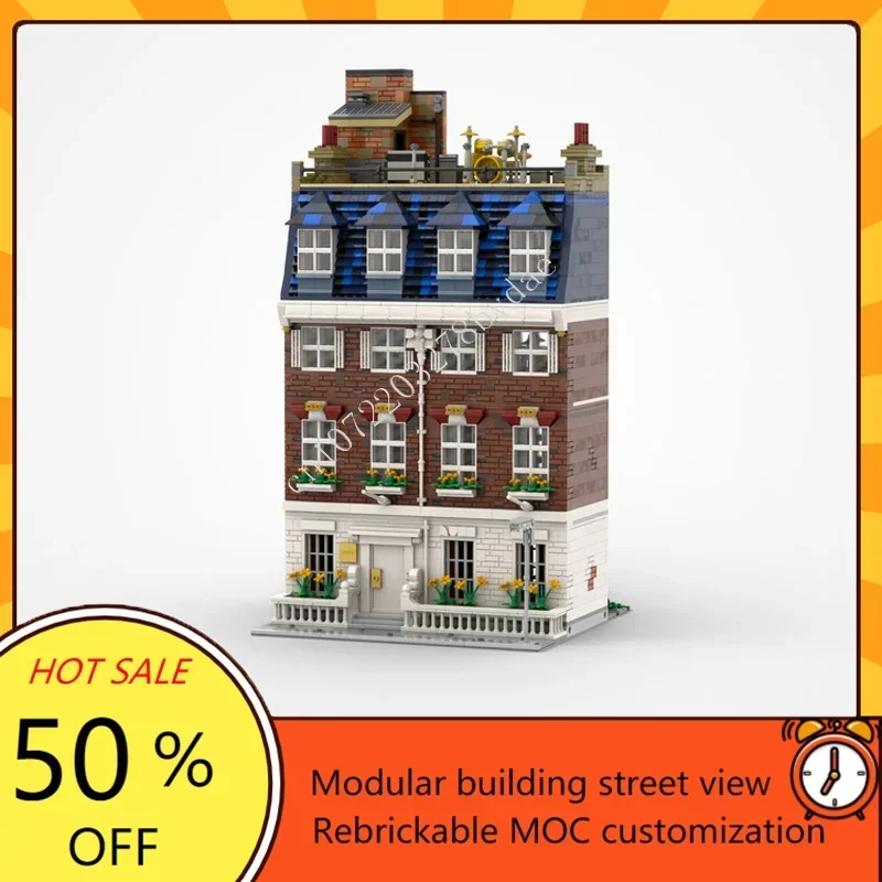 4192PCS Famous The Rooftop Concert Modular MOC Creative street view Model Custom Puzzles Architecture DIY Assembly Toys Gifts