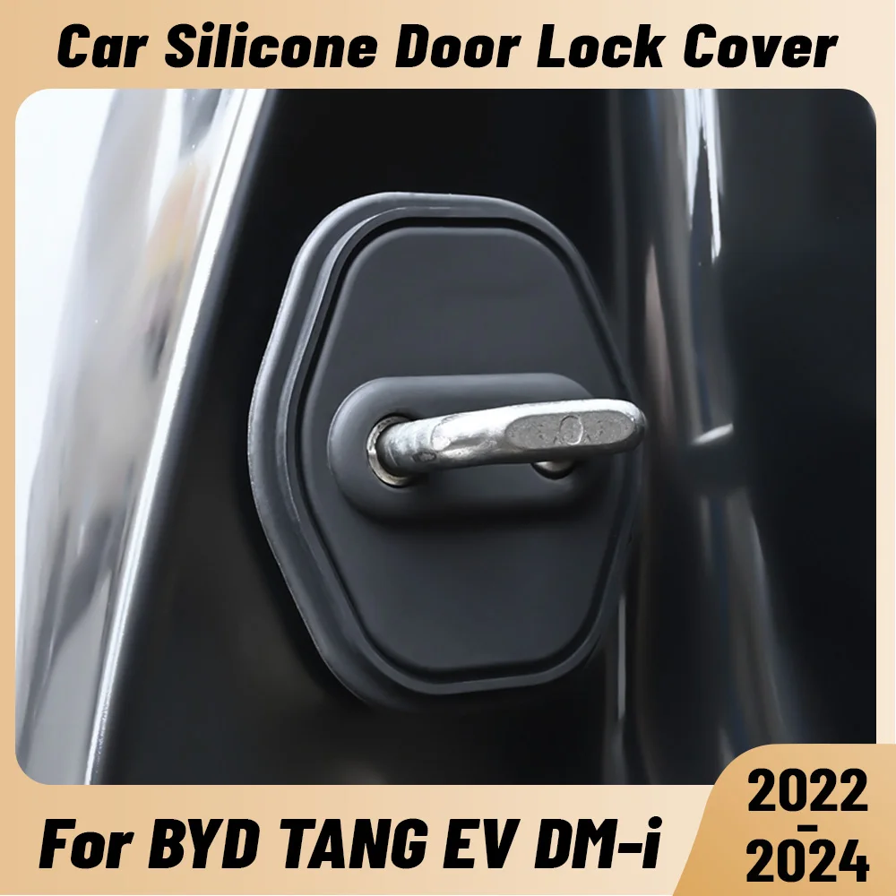 

Для BYD TANG EV DM-i 2022-2024: Амортизаторы дверных замков, силиконовые защитные накладки на замки, аксессуары для авто