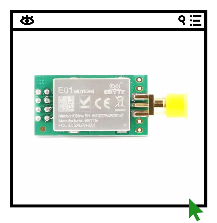 

Модуль беспроводного приемопередатчика nRF24L01P+PA+LNA высокой мощности 2.4G с дальностью действия до 2500 метров