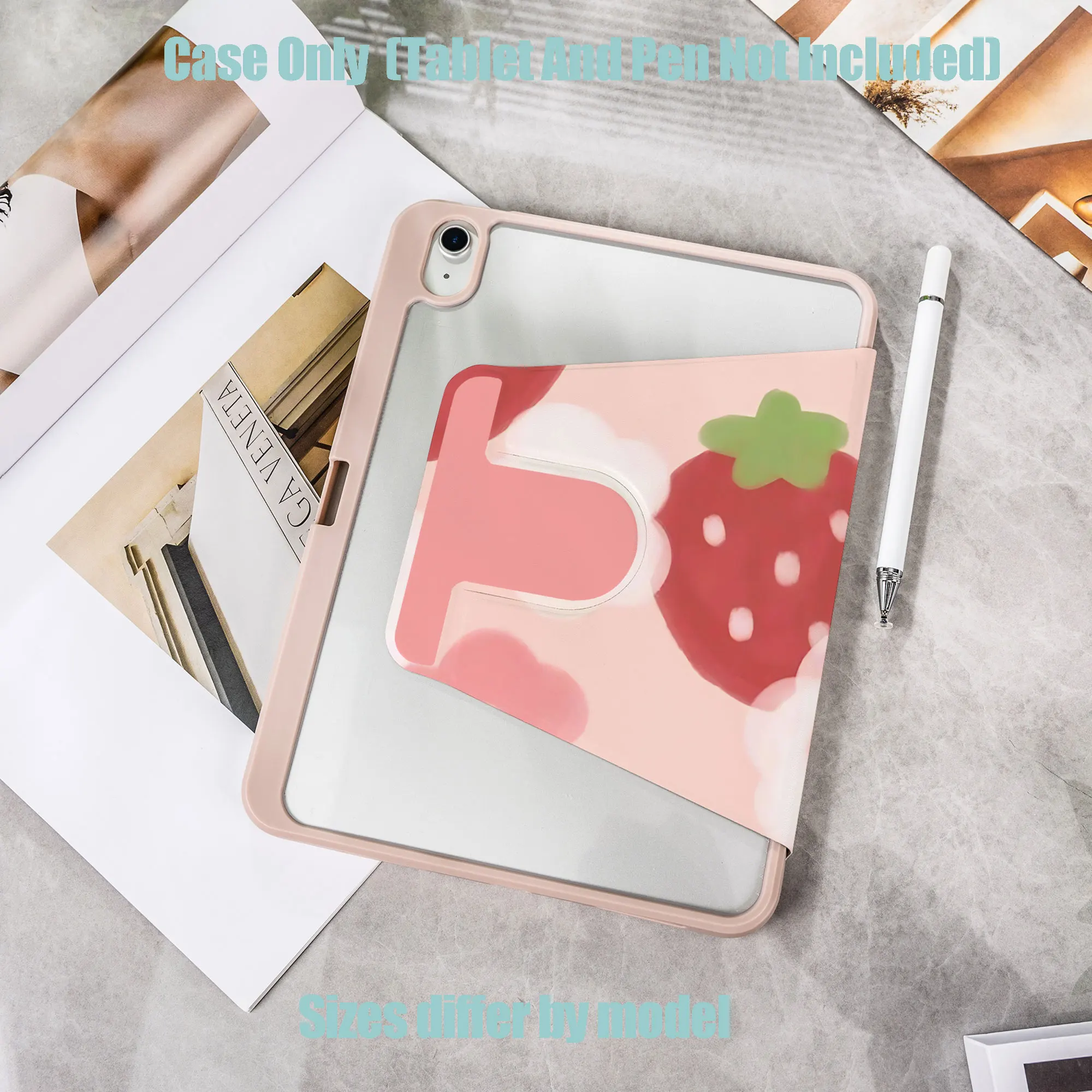 Shockproof TPU Tablet Protective Case with Pencil Holder Auto Sleep Wake for Apple /Samsung/Xiaomi/Redmi/Huawei/Honor