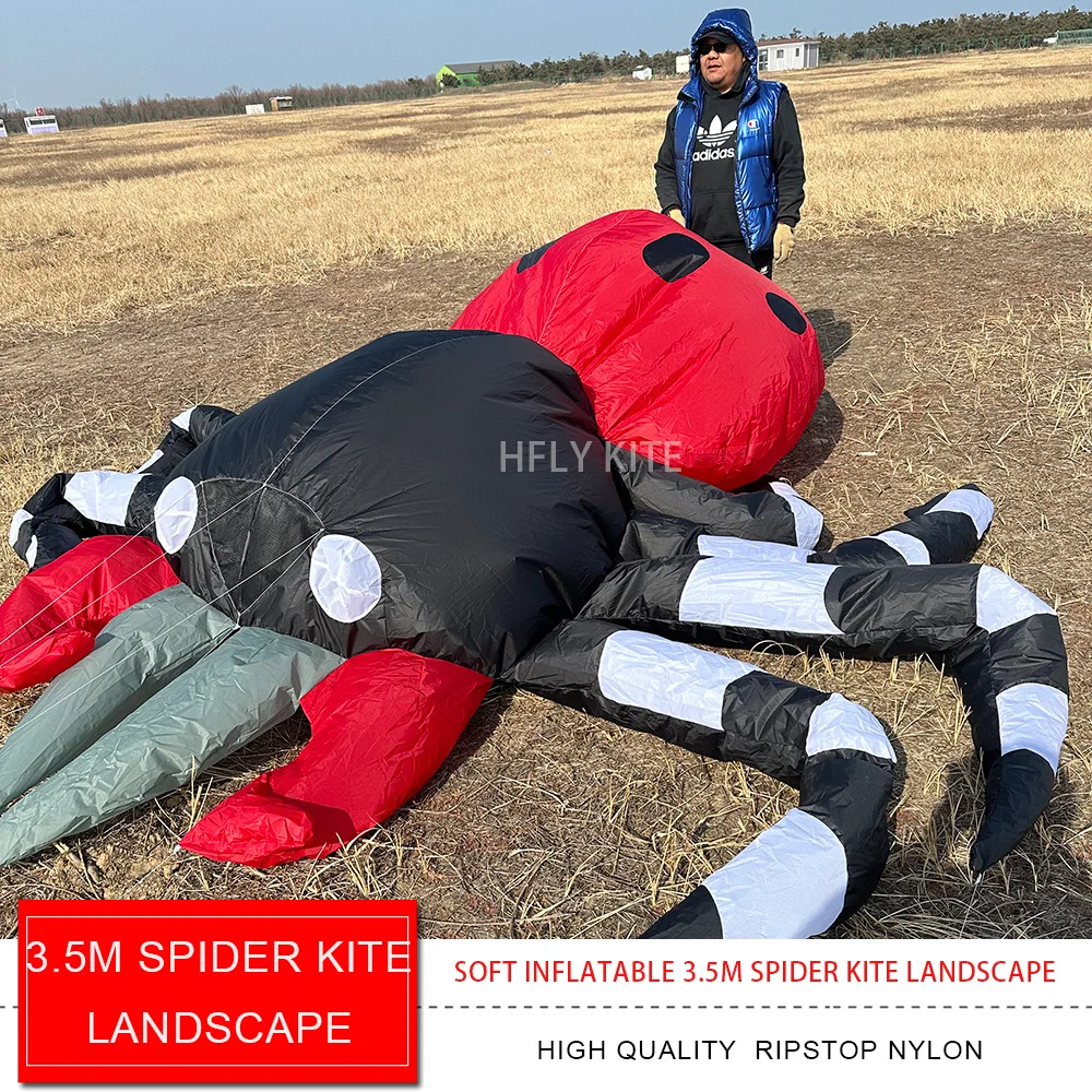 

Новинка HFLY: Мягкий надувной воздушный змей-паук 3,5 м для взрослых, высококачественный, из нейлона рипстоп, для шоу и ландшафтных представлений.