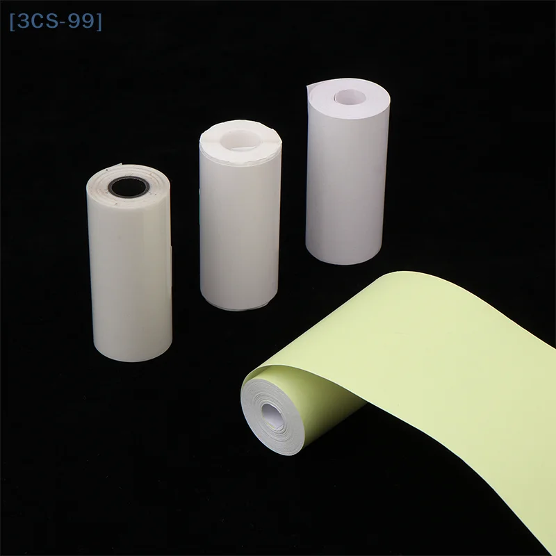 【3cs99】1pc papel adesivo térmico transparente impressora de papel autoadesivo para fotos notas 5.7x2.5cm mini papel de impressora