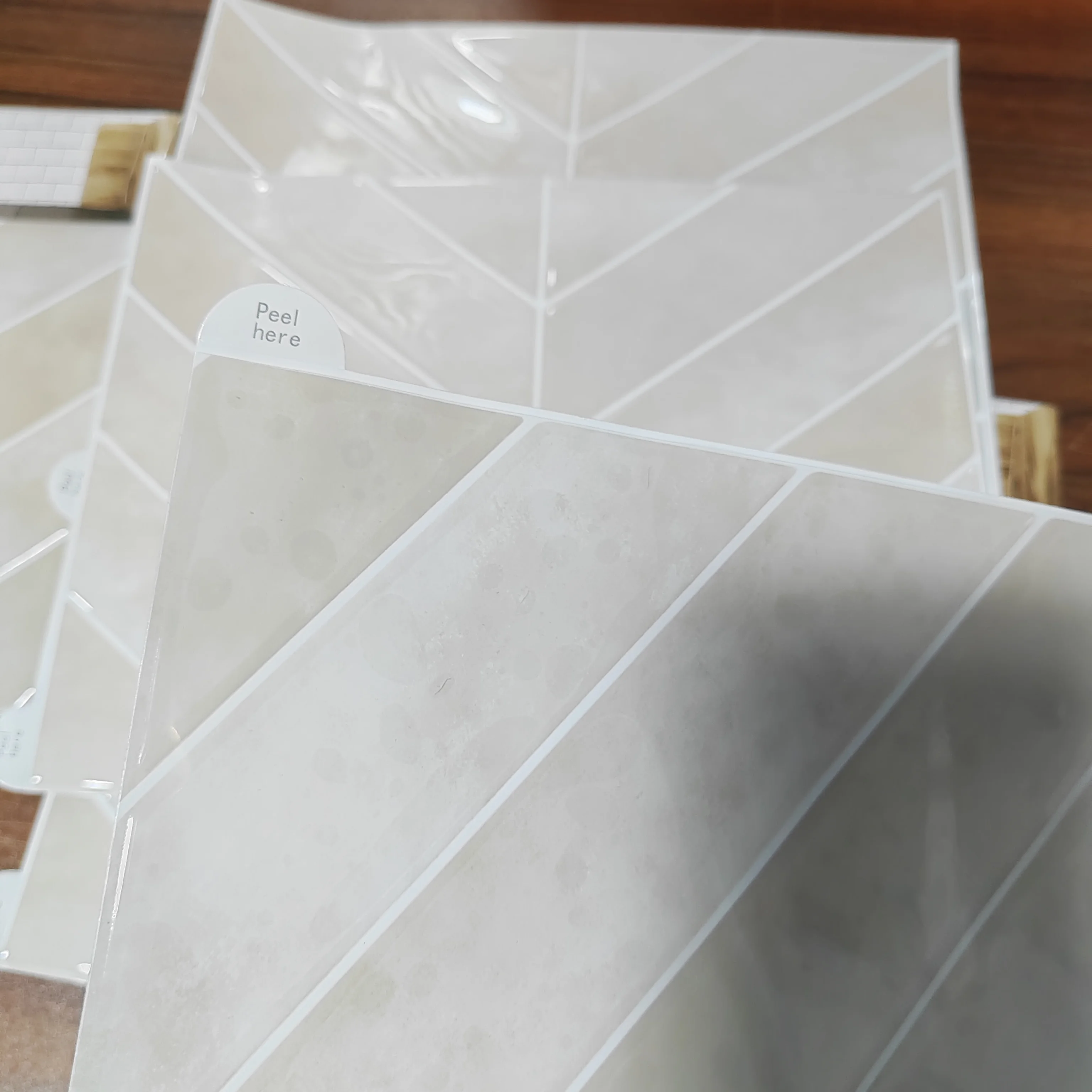 Self-adhesive Water Mold Resistant Tiles Backsplash, 5/10/15/20pcs 3D Color Tiles Sticker for Kitchen Bathroom, House Renovation