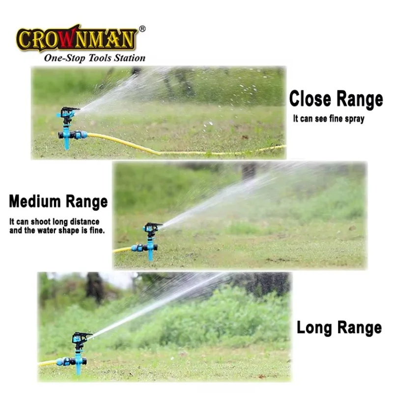 Garden Tools Plastic and Zinc Alloy 360 Degree Rotatable Hole Sprinkler Irrigation System Rain Gun Water Sprinkler - view 5