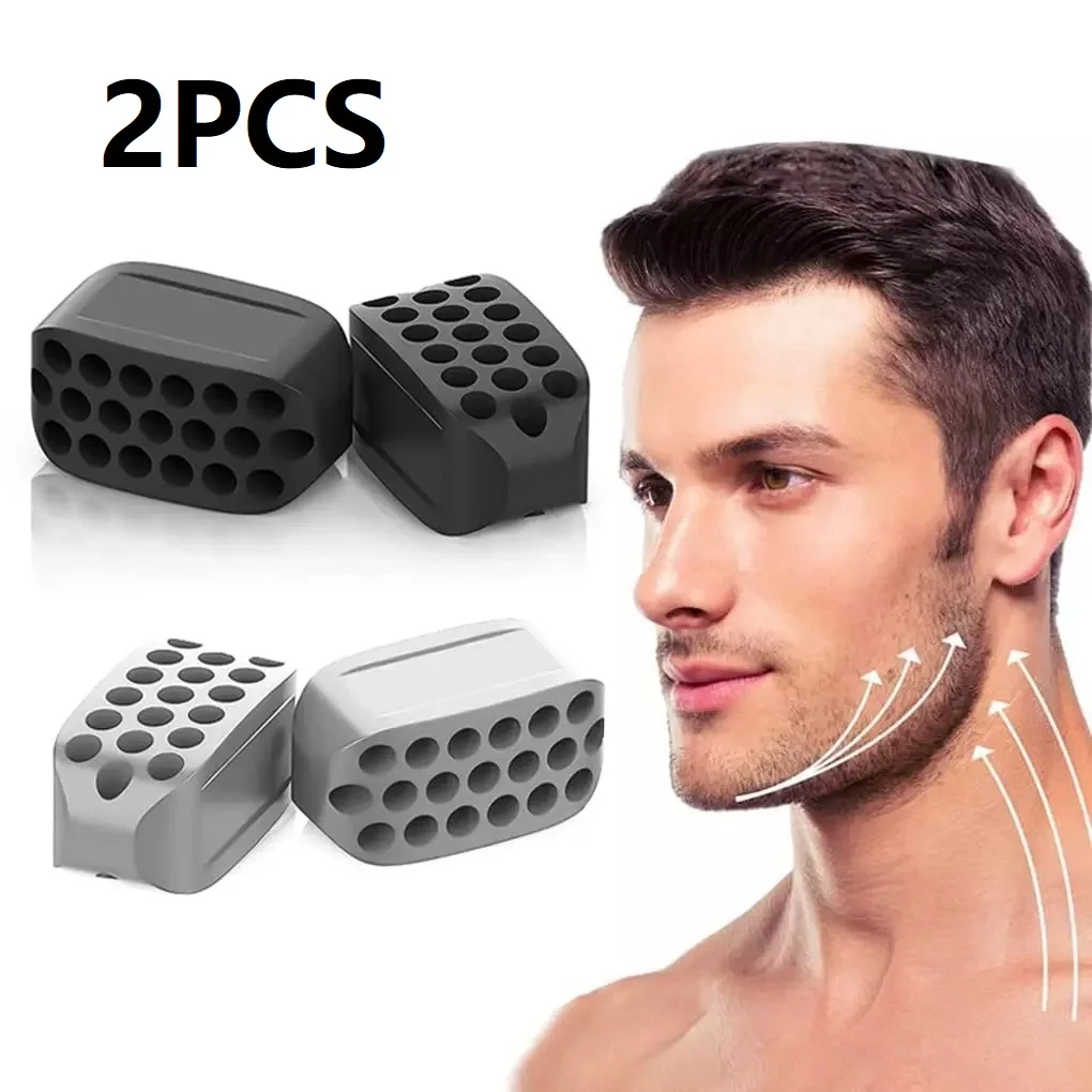 2 uds entrenador de mandíbula entrenador de boca Jawline Trainer goma de mascar mandíbula masticable músculo mandíbula culturismo ejercitador hombre LBJRXLQ01