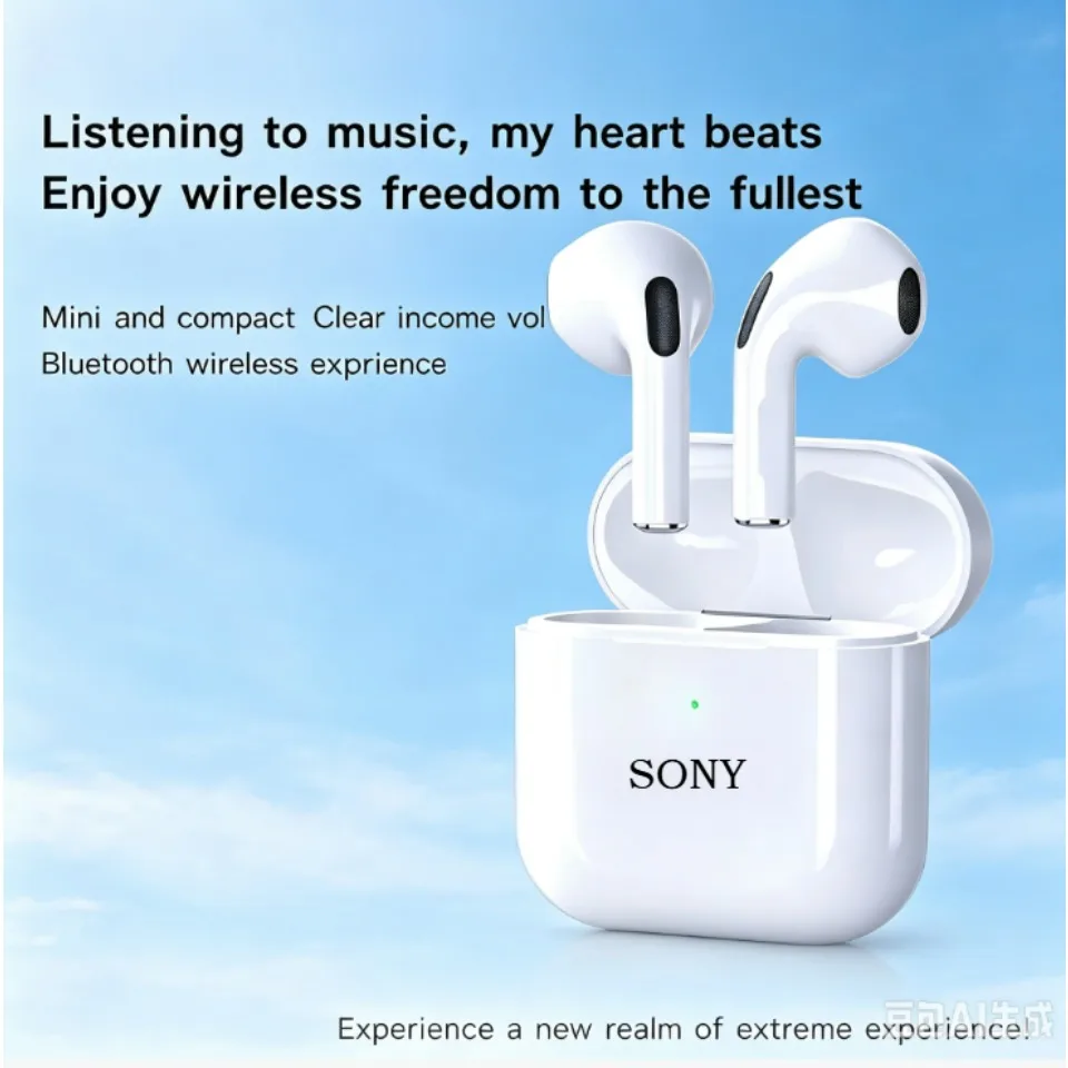 Original Sony Pro4 TWS Wireless Earphone Bluetooth Headset HiFi Noise Reduction Earbuds Waterproof Game Sports Mic Headphone