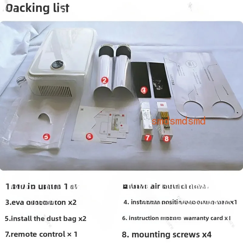 Wall Mounted Heat Recovery Ventilator, Full Heat Exchange Fresh Air Fan for Whole House Ventilation
