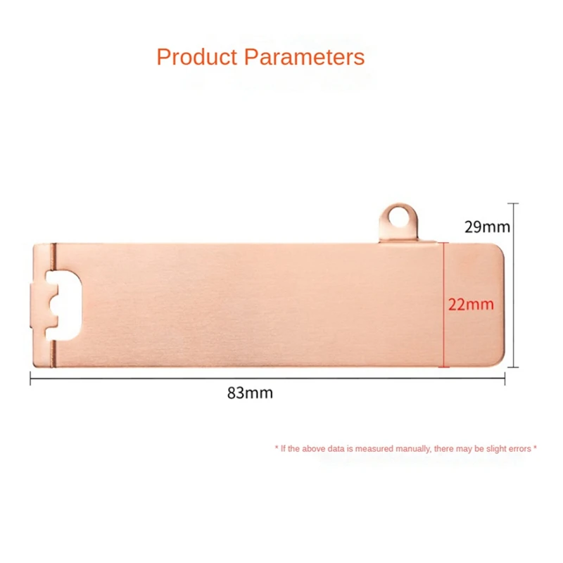 M.2 2280 SSD Dissipador de calor Tampa do disco rígido Escudo térmico para Dell G15 5530/G16 7630 Peças sobressalentes para laptop