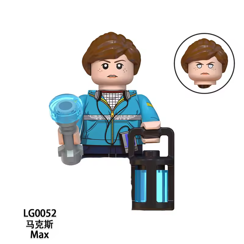The Terrible Movie Upside Down Dustin Mike Lucas Will Eleven Model Building Blocks Enlighten Action Figure Toys For Children - Image 28